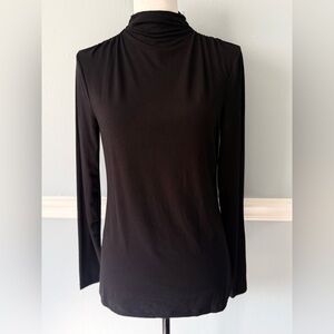 Elie Tahari Black Long Sleeve Top M